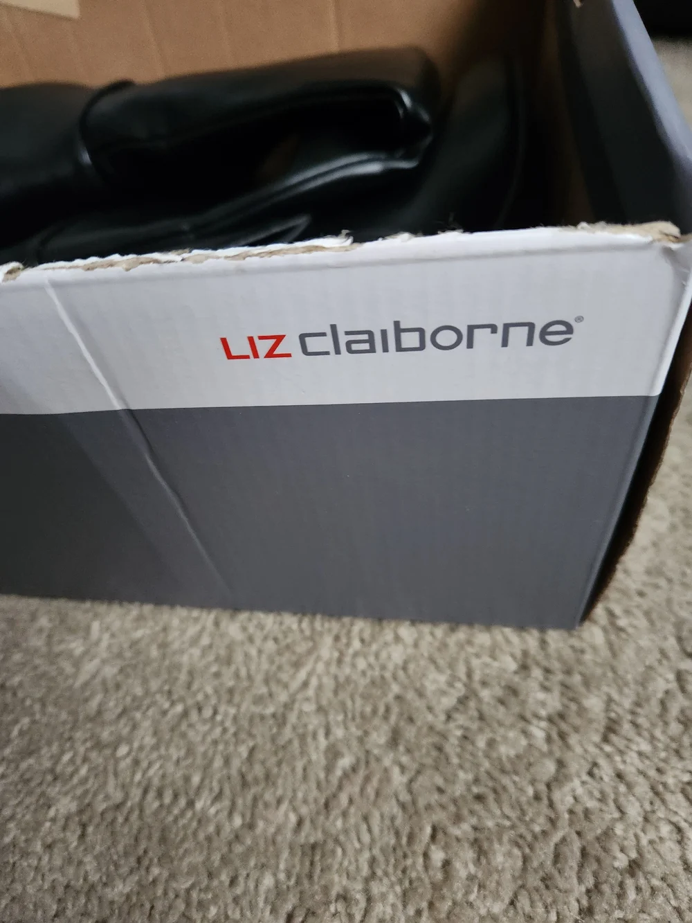New in Box Liz Claiborne LC Dover Black Knee High Boots Women's Size 6.5M Memory